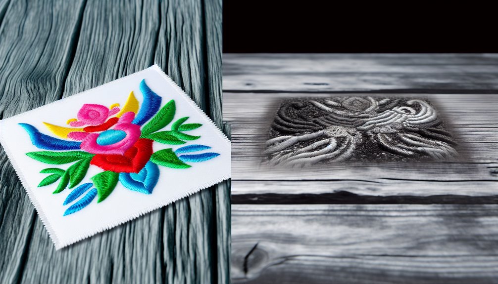 sublimation vs embroidery techniques