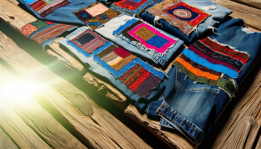 woven patches on clothing